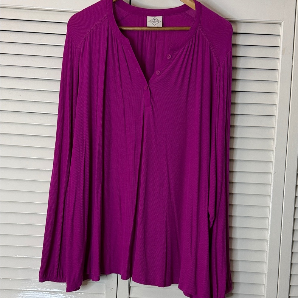 St. John's Bay Magenta Blouse